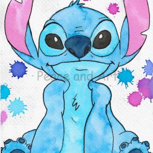 Stitch à l'aquarelle