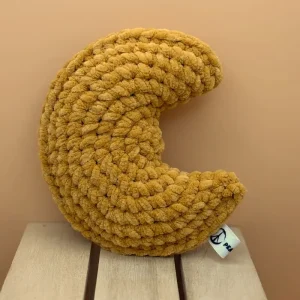 lune au crochet jaune or