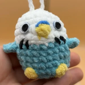perroquet bleu amigurumi crochet