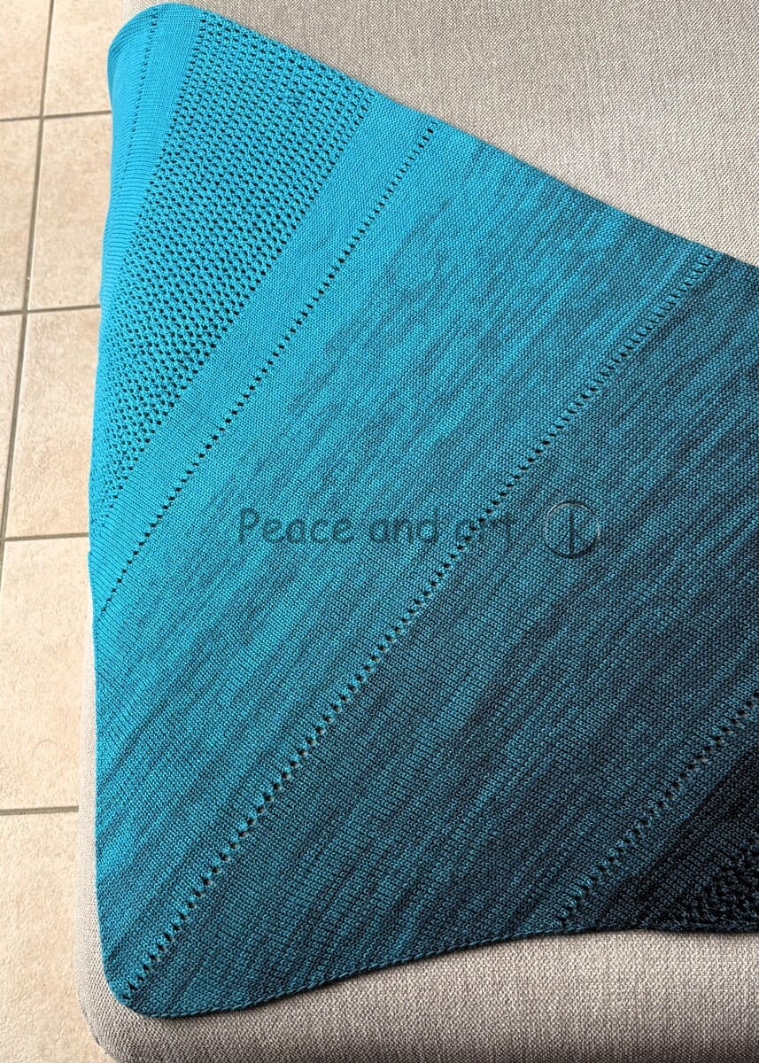 Châle tricot Aqua – Image 5