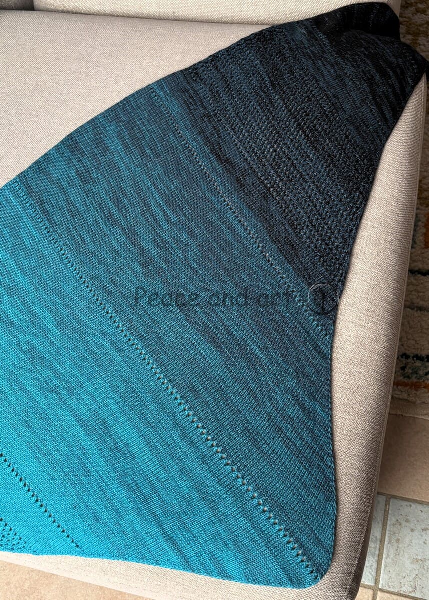 Châle tricot Aqua – Image 4