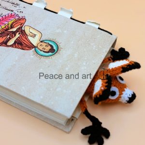 marque page renard crochet