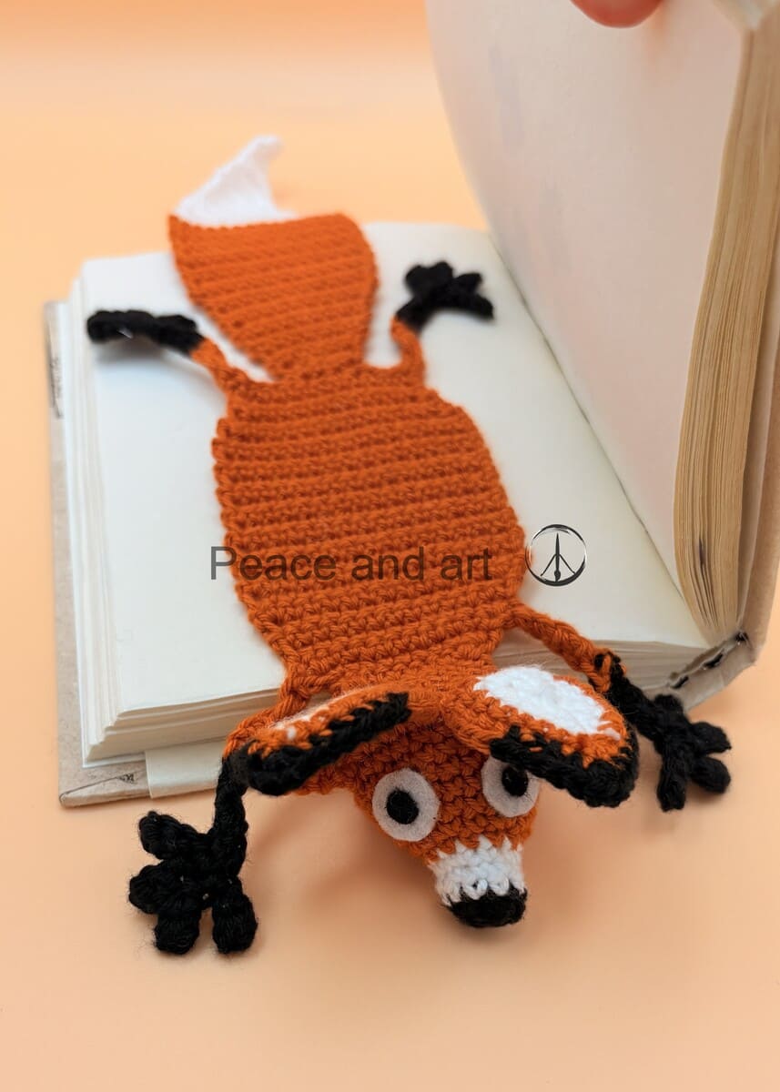 Marque-page renard au crochet – Image 3